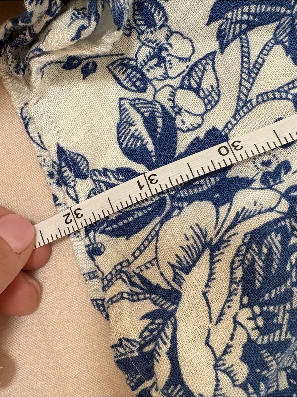 Kiel James Patrick Seaside Bloom Dress Blue White Floral Linen Preppy Coastal 4 - Picture 9 of 10